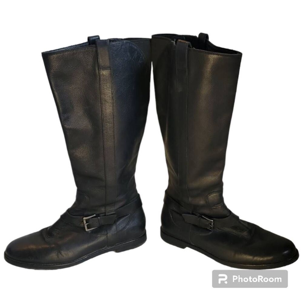 Cole Haan Black Leather Riding Boots Women's Size 7